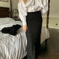 White Inspired Designer Bow Tie(Detachable) Top Shirt Blouse