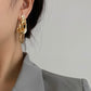 Original Stylish Solid Color Irregular Geometric Earrings
