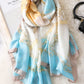 Stylish Fashion Contrast Color Sun Protection Silk Scarf