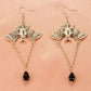 Halloween Pumpkin Skeleton Bat Earrings