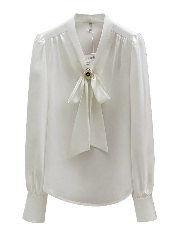 Pearl Button Simple Pullover Shirt