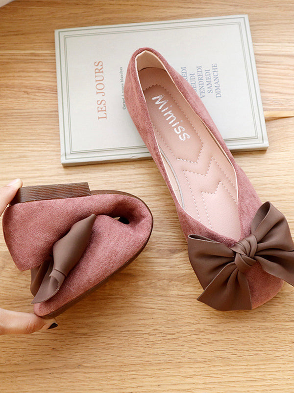 Stylish and Comfortable Bow Soft Soled Flats Shoes