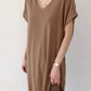 Loose Chic Pleated Front And Rear Dress