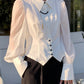 Vintage Pearl Chain Elegant Shirt