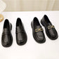 Retro Thick-soled PU Soft-soled Loafers Shoes