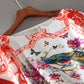 Loose Oversized Silk Short Sleeve Resort Shirt Top