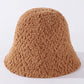 Thicken Wool-Blend Solid Bucket Hat