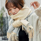 Both-side Warm Tasseled Super Long Scarf