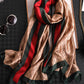 Original Flower&Letter Print Silk Scarf