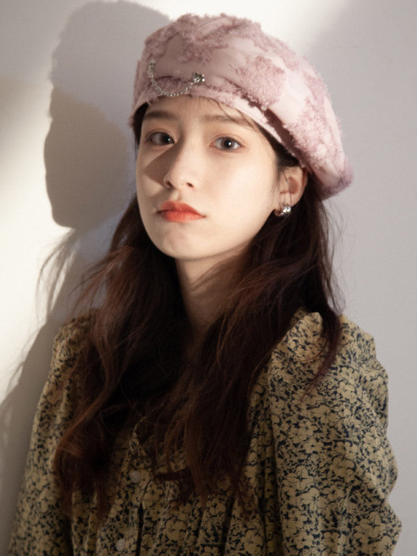 Original 4 Colors Mesh Chain Beret Hat