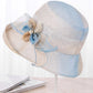 Stylish Bow-Embellished Sun-Protection Large Wide Brim Hat
