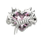 Original Adjustable Solid Color Heart Shape Ring
