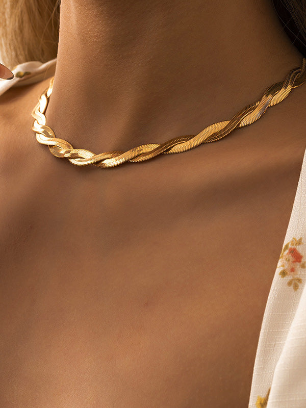 Original Simple Chic Solid Color Chain Necklace