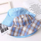 Leisure Versatile Plaid Fisherman Hat