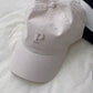 Sports Solid Color Letter Applique Baseball Cap