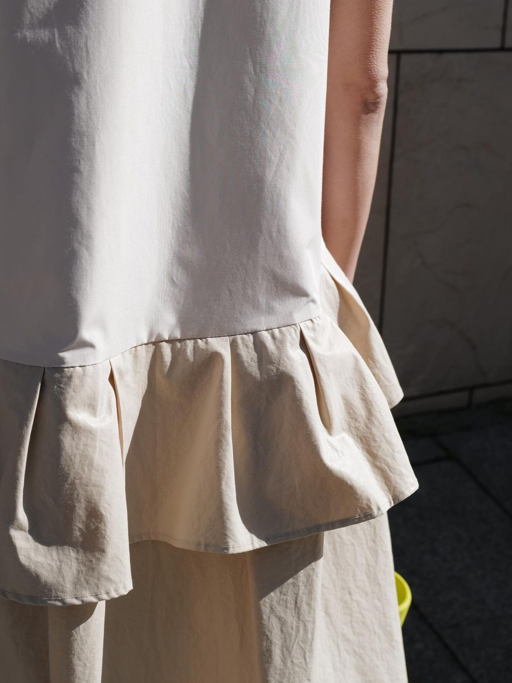 Fashion Sleeveless Round Neck Panel Long Dress