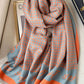 Vintage Printed Houndstooth Tasseled Shawl&Scarf