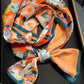 Vintage Silk Imitation Printed Scarf