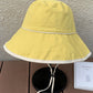 Color Matching Sun-Protection Big-Brim Fisherman Hat