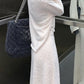 Long-sleeved Chic T-shirt Top&High-waist Casual Skirt Two-piece Set