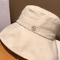 Leisure Solid Letter Print Sun-Protection Hat
