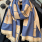 Personality Warm Striped Plaid Knitting Scarf