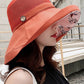 Floral Printed Sun Protection Splicing Pot Hat