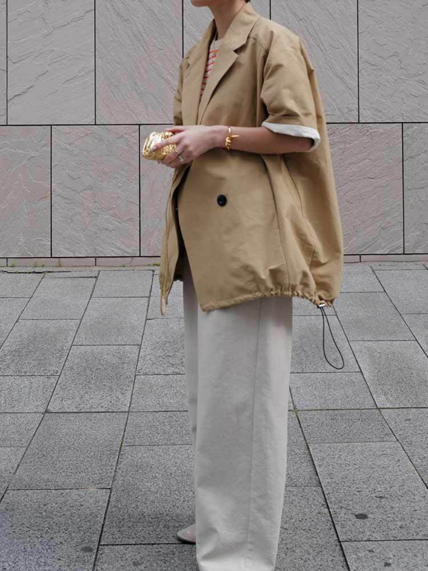 Fashion Casual Half Sleeve Blazer Outwear