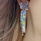 Creative Retro Colorful Glass Earrings