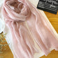 Silk Solid Vintage See-through Fashion Scarf