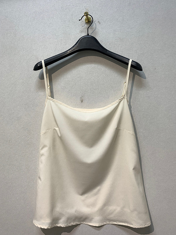 Pleated Translucent Top + Suspenders