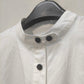 Balloon Sleeve Stand Collar Shirt Top