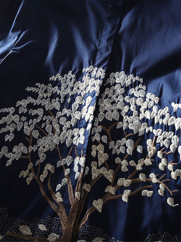 Fashion Cotton Embroidered Original A-line Shirt Blouse