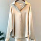 Long Sleeve Vintage Satin Shirts
