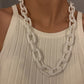 Simple Punk Solid Color Geometric Necklaces