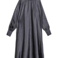 Original Black&Gray Loose High-Neck Long Sleeve Dress