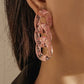 Chic Stylish 3 Colors Resin Colorful Chain Earrings