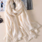 Casual Solid Color Keep Warm Sun Protection Silk Shawl&Scarf