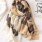 Flower Print Stylish Sun-Proof Silk Scarf