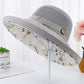 Stylish Reversible Floral Hollow Sun-Protection Large Wide Brim Hat