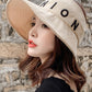 Leisure Letter Print Sun-Protection Empty Top Caps