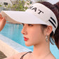 Leisure Letter Print Sun-Protection Empty Top Caps