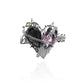 Original Adjustable Heart Shape Zircon Chain Ring