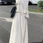 Long-sleeved Chic T-shirt Top&High-waist Casual Skirt Two-piece Set