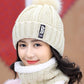 Original Solid Warm Knitting Hat&Scarf Set