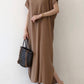 Loose Chic Pleated Front And Rear Dress
