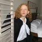 White Inspired Designer Bow Tie(Detachable) Top Shirt Blouse