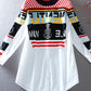 Fashion Loose Knit Stitching Contrast Color False Two-piece Set