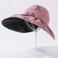 Casual Pringting Hole Sun-Protection Large Wide Brim Bucket Hat