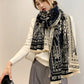 Imitation Cashmere Printed Tasseled Shawl Scarf